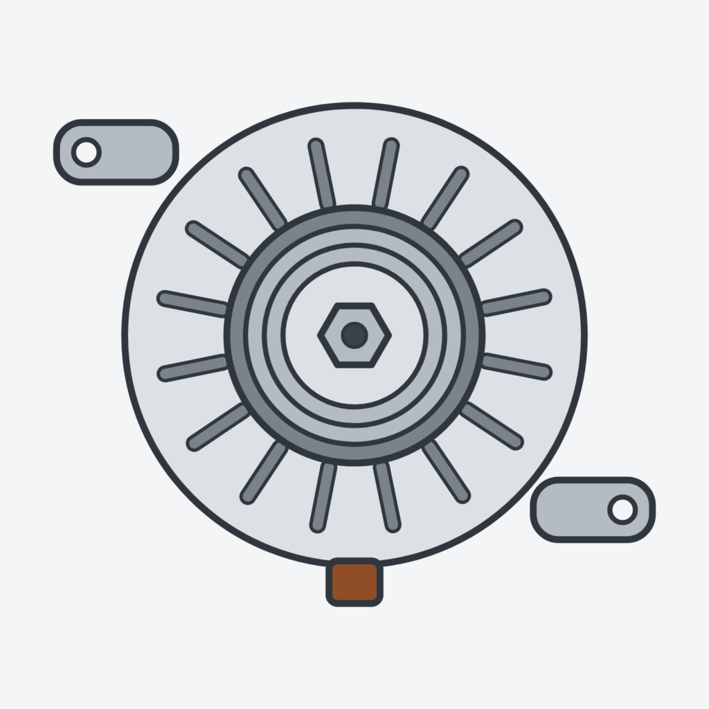 DENSO alternator, compatible with KOMATSU 6008611951 — part type illustration