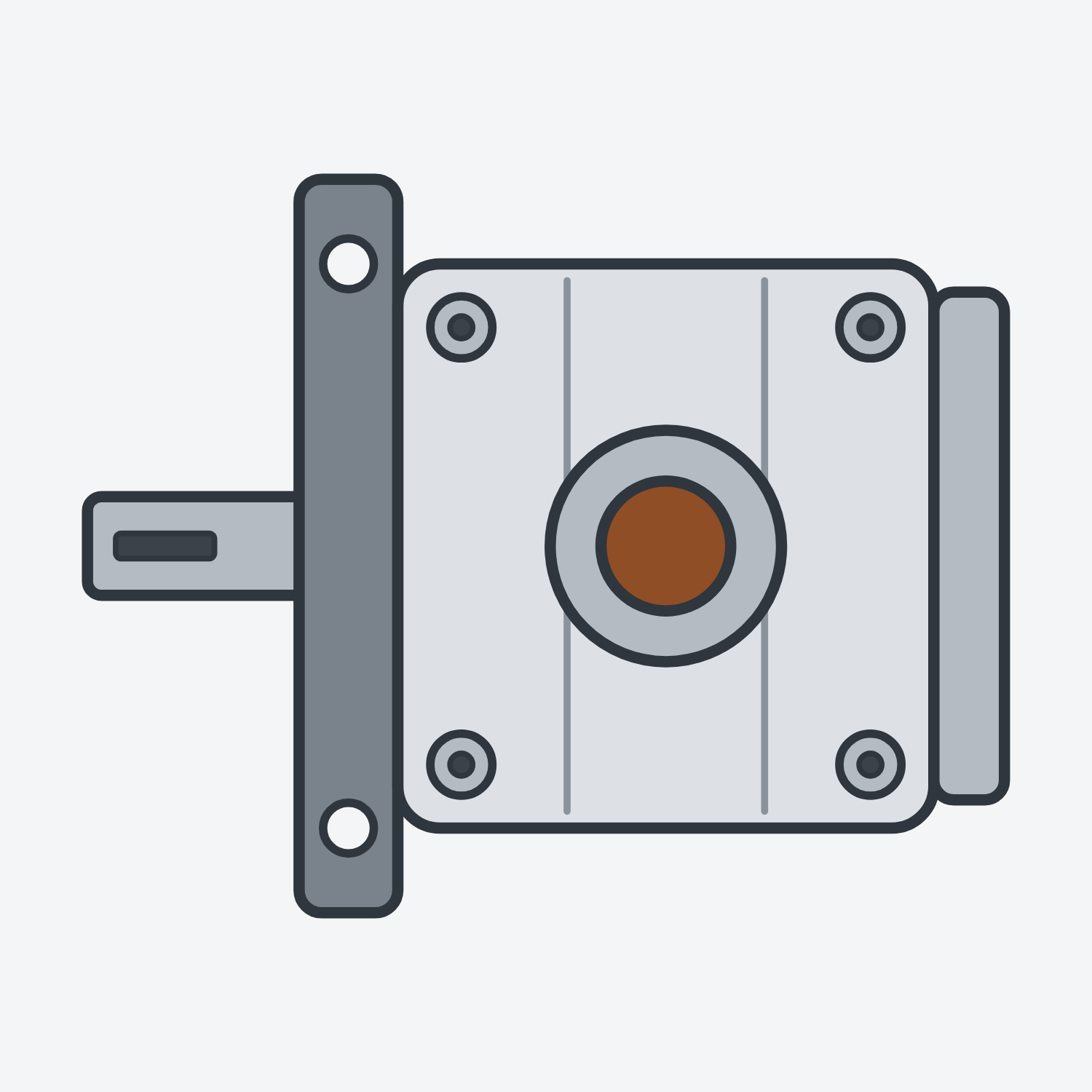 Bosch gear type hydraulic pump, compatible with NEW HOLLAND A18X — part type illustration