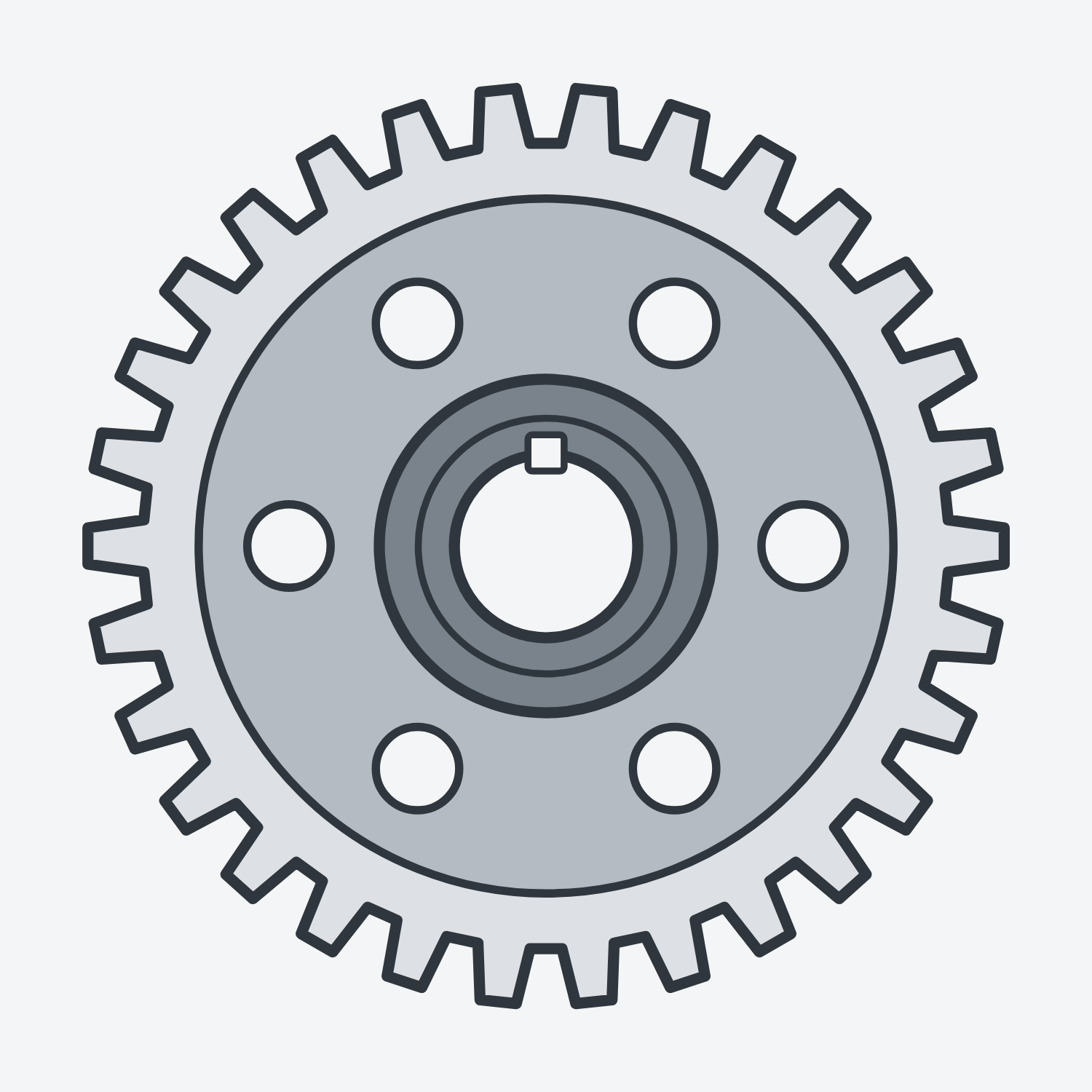 Spicer ring gear (external planetary gearbox), compatible with JOHN DEERE L217116 — part type illustration