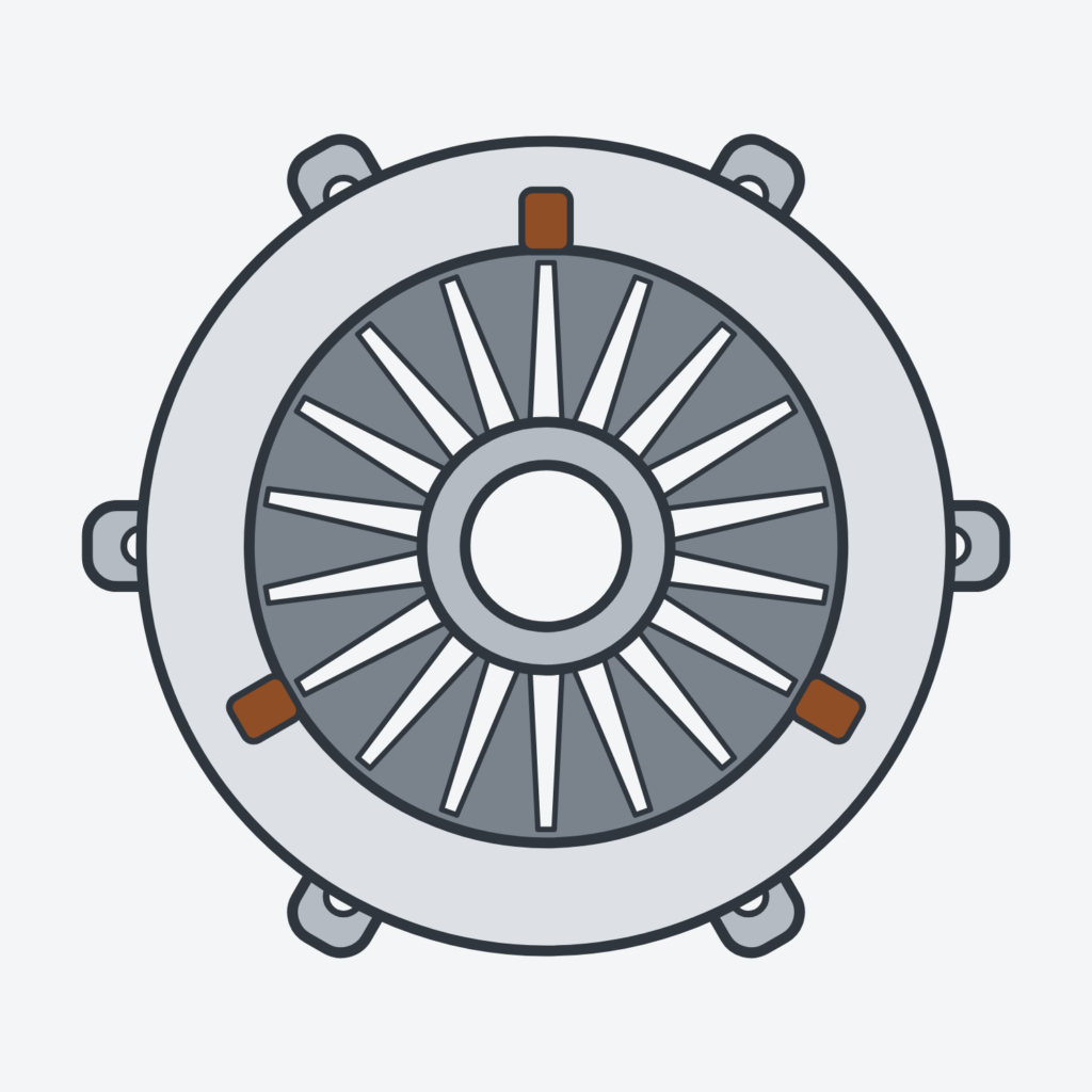 LuK clutch kit, compatible with ZETOR 64942001 — part type illustration