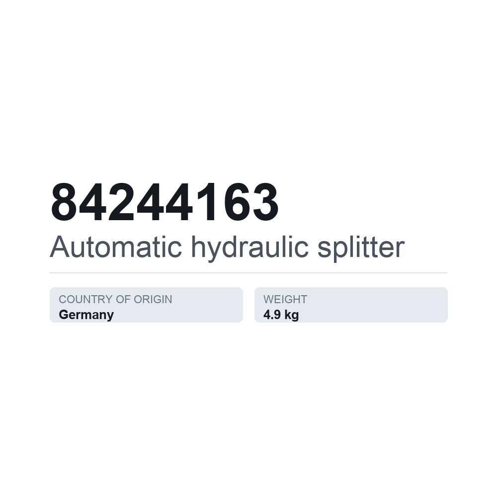 Hydraulik-Steuerventil, automatisch 84244163 — technisches Datenblatt