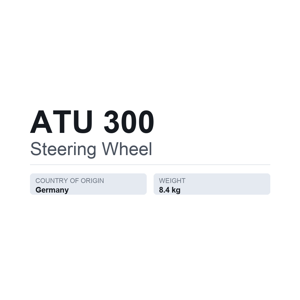 Rat ATU 300 — teknisk datablad